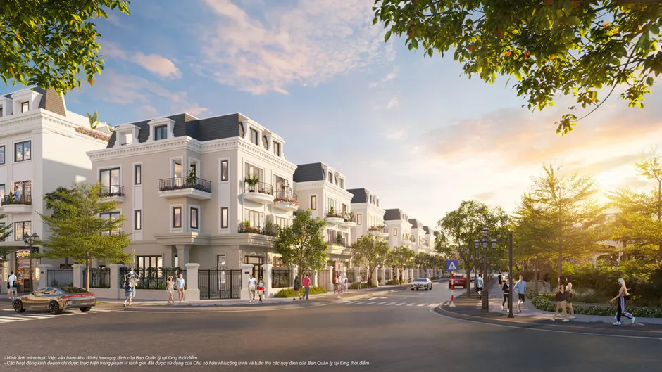 Thiết kế phân khu Paris của dự án Vinhomes Golden Avenue