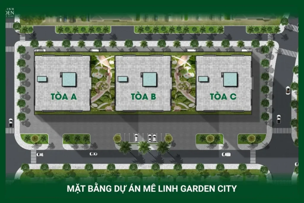 Mặt bằng dự án Mê Linh Garden City