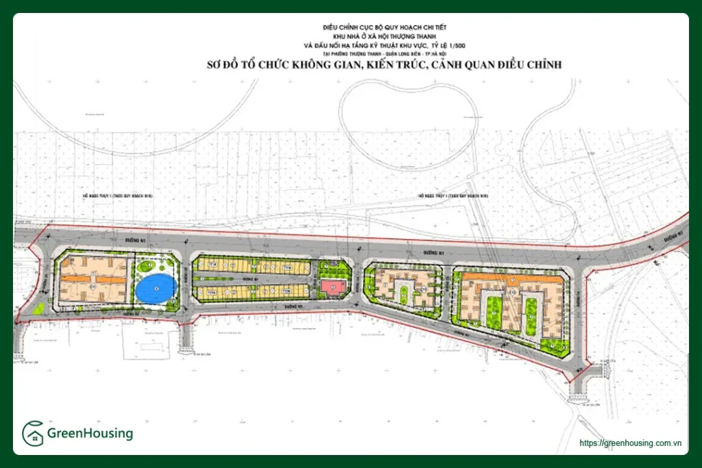 Mặt bằng dự án nhà ở xã hội Him Lam Thượng Thanh
