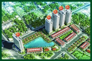 Phối cảnh dự án nhà ở xã hội FLC Đại Mỗ Garden City