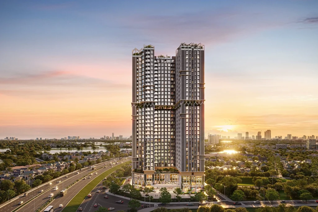 Phối cảnh tổng thể chung cư Galia Hà Nội về chiều