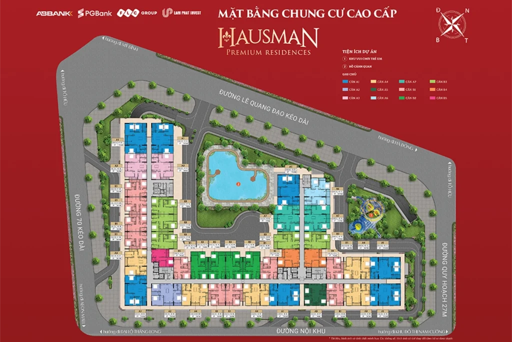 Mặt bằng chung cư Hausman Premium Residences